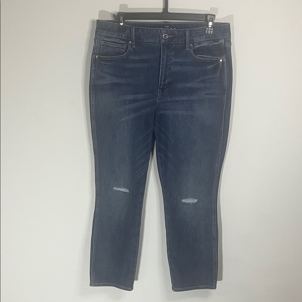 White House Black Market Dark Wash Cropped Jeans